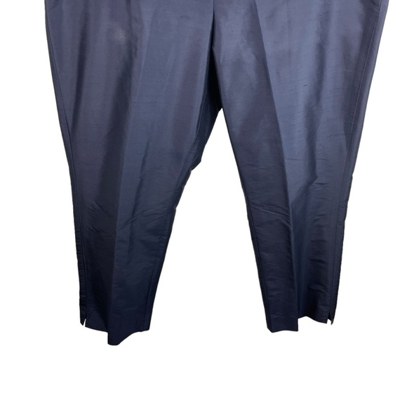 Lauren Ralph Lauren | Navy Blue Silk Dress Pants - Picture 3 of 6